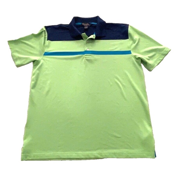 Brooks Brothers Men's Polo Shirt; Green w/ Blue Stripes; Size XL - Picture 1 of 3